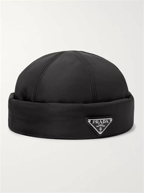 prada padded nylon beanie|Prada.